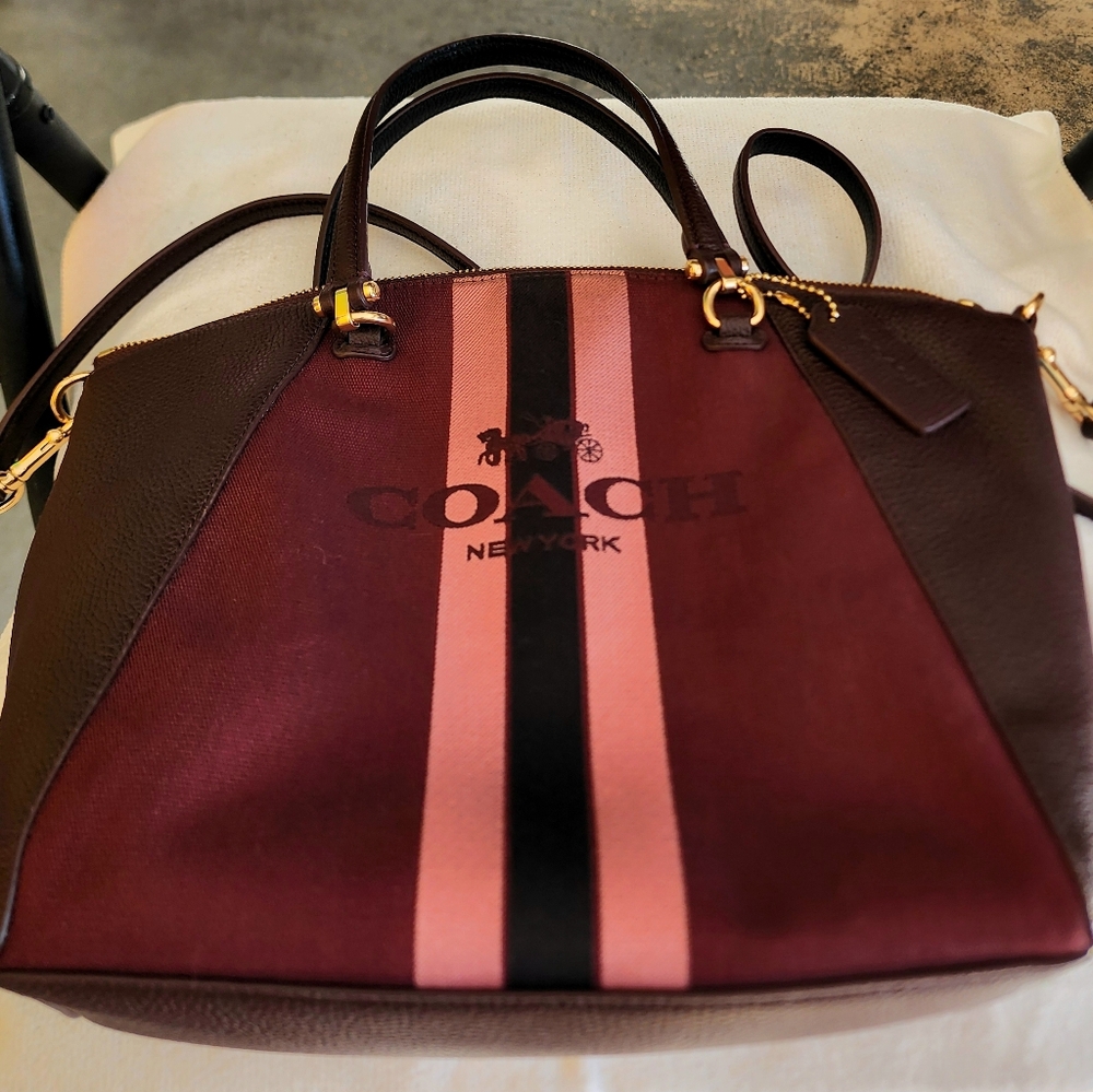 Coach Horse and Carriage Jacquard Prairie Satchel - Picture 6 of 13